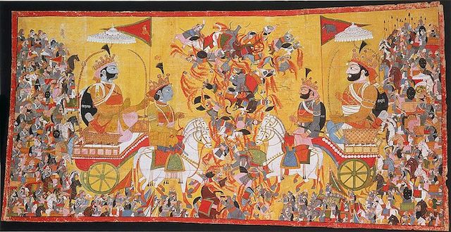 800px-Arjuna_and_His_Charioteer_Krishna_Confront_Karna